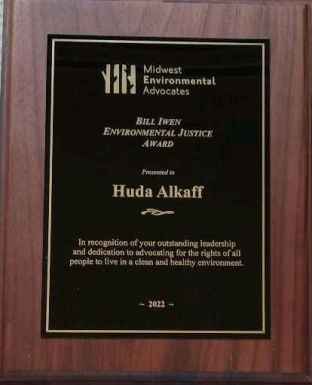 2022 Envrionmental Justice Award (Huda Alkaff)